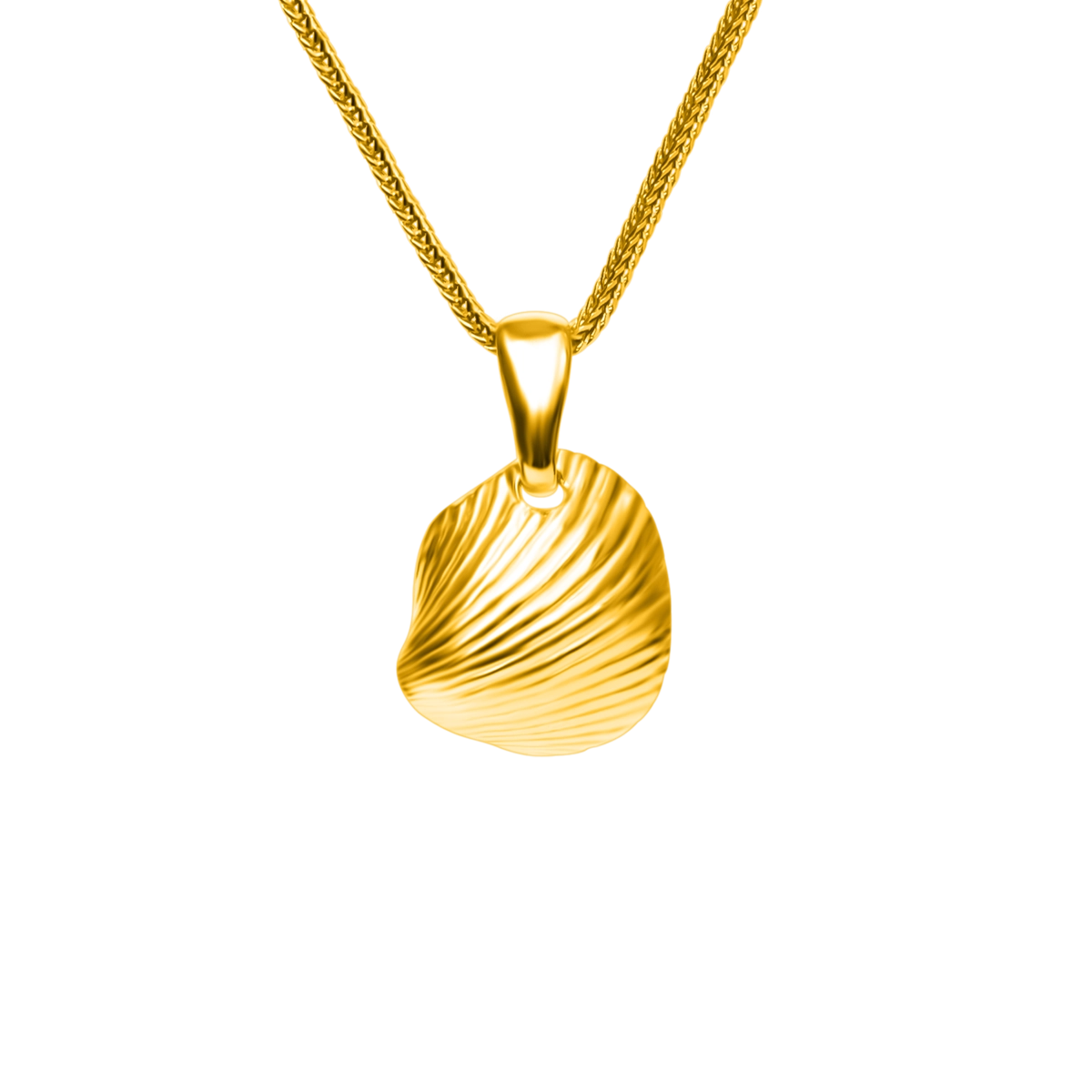 Zawieszka muszelka SEASHELL srebrna pozłacana