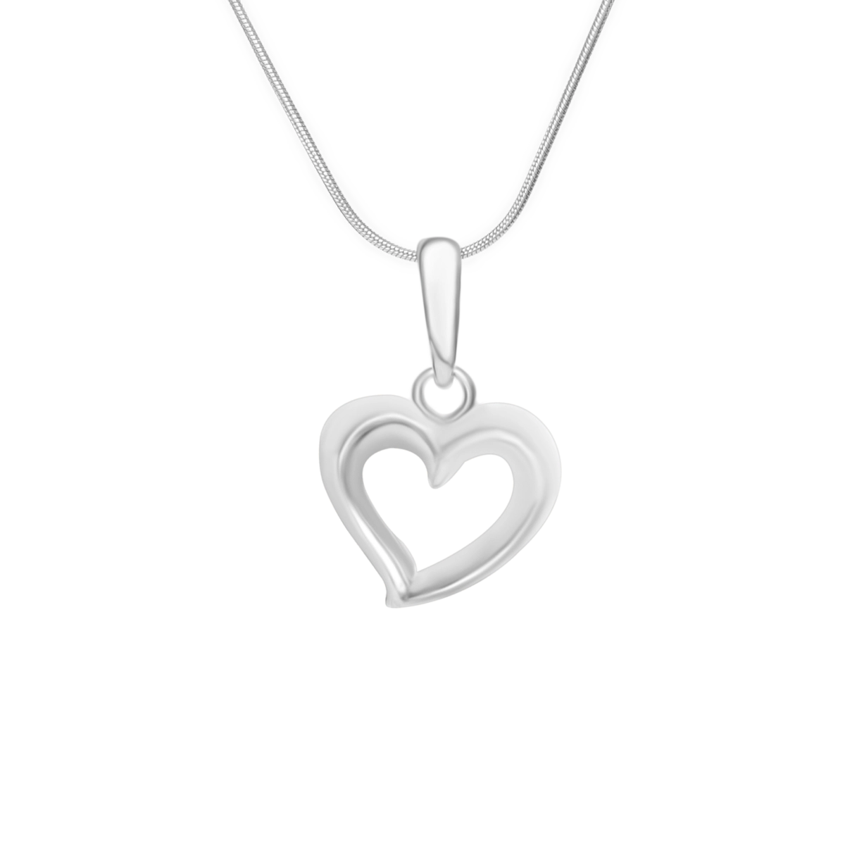 Zawieszka serduszko HEART srebrna