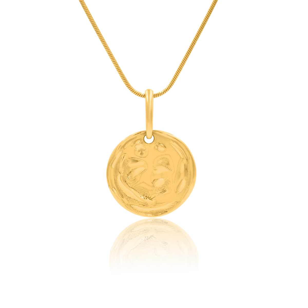 Zawieszka SIMPLE srebrna pozłacana