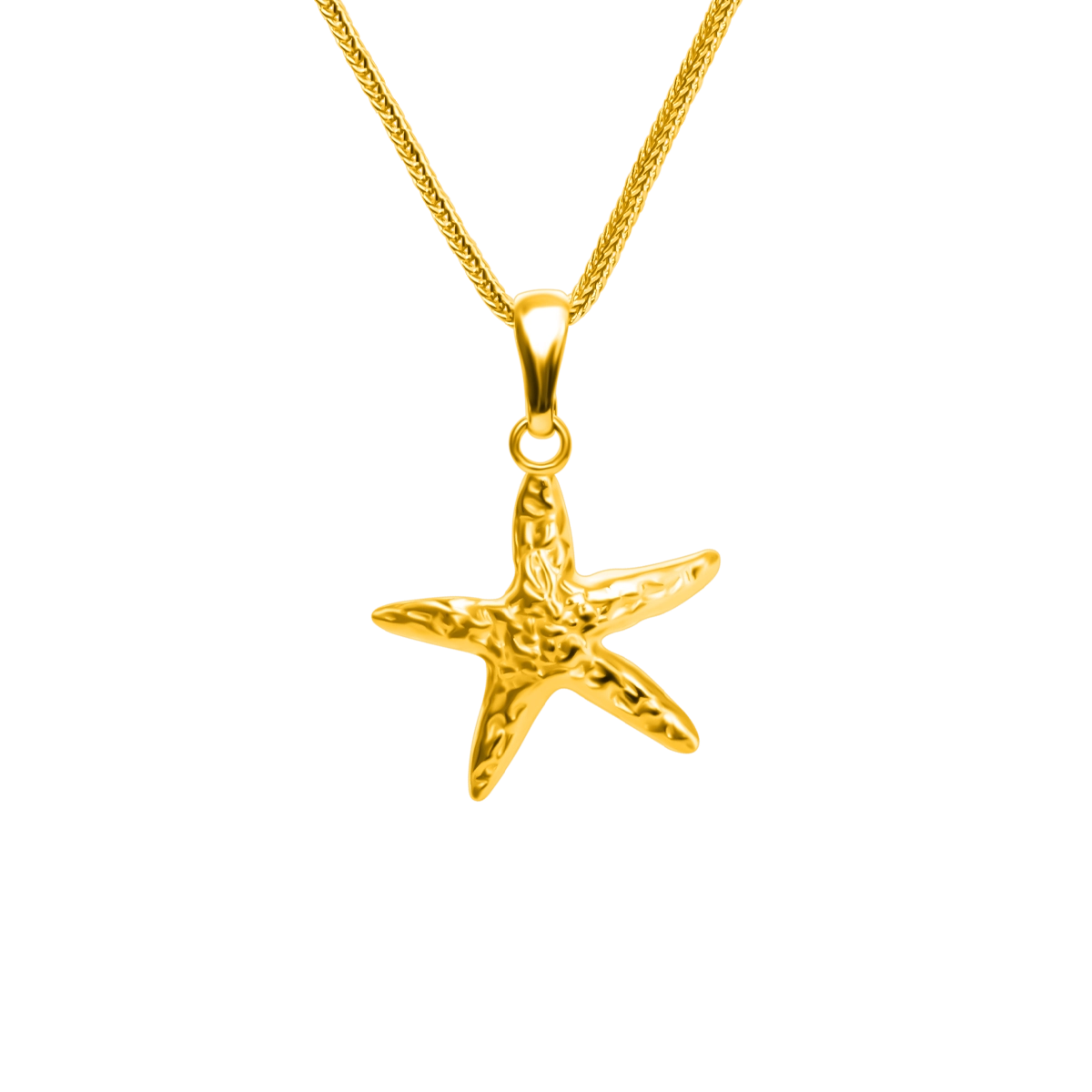 Zawieszka rozgwiazda STARFISH srebrna pozłacana