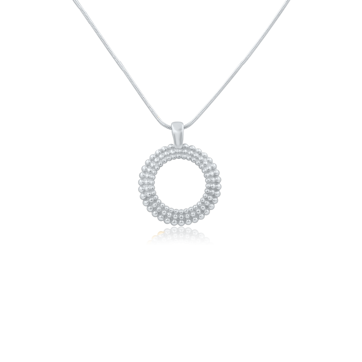 Naszyjnik SUNRISE srebrny - zawieszka i łańcuszek