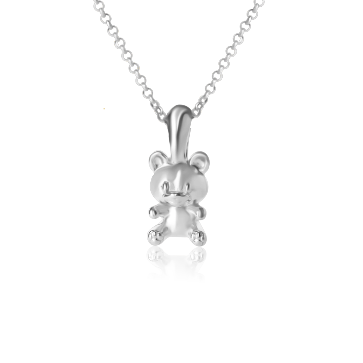 Zawieszka miś TEDDY srebrna