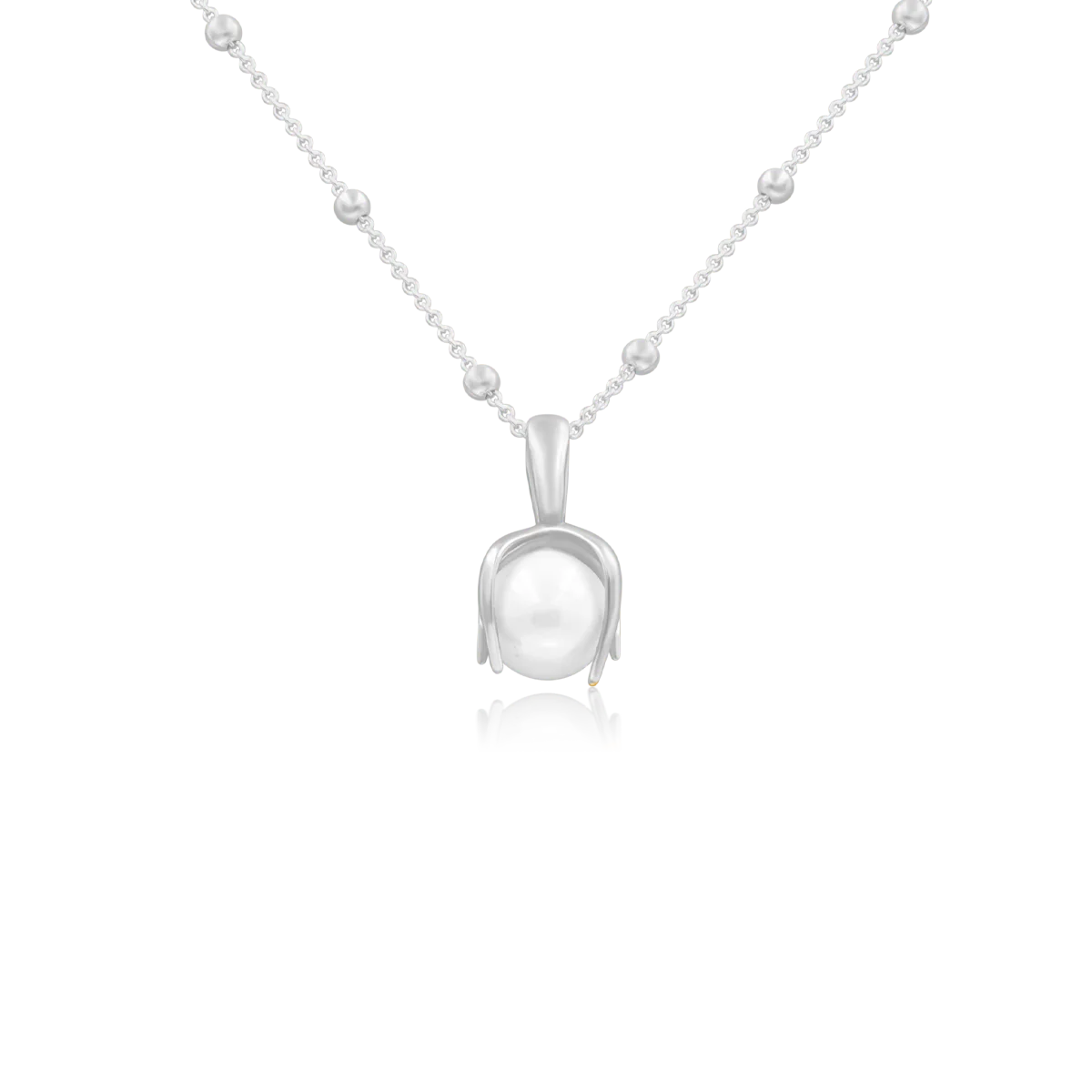 Zawieszka z perłą WILD srebrna