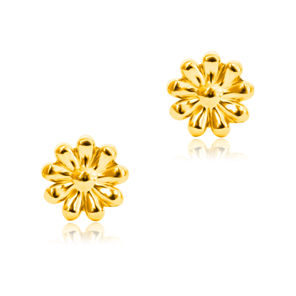 Kolczyki kwiaty DAISIES złote