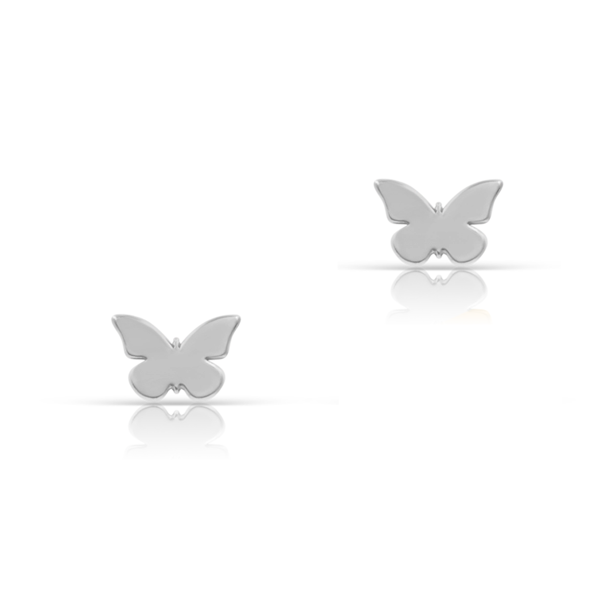 Kolczyki motyle FLY srebrne
